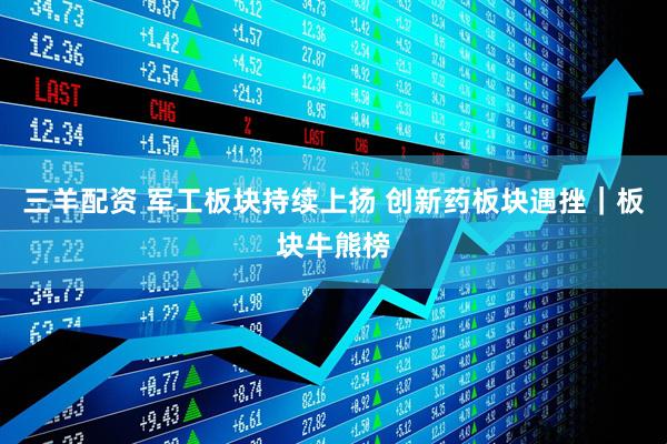三羊配资 军工板块持续上扬 创新药板块遇挫｜板块牛熊榜