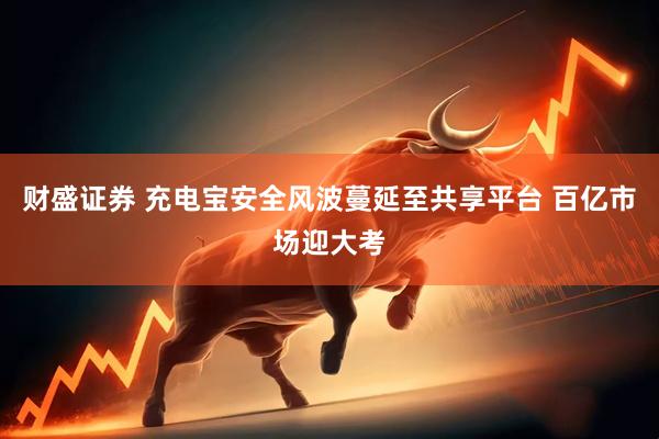 财盛证券 充电宝安全风波蔓延至共享平台 百亿市场迎大考