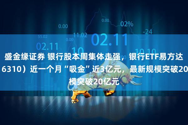 盛金缘证券 银行股本周集体走强，银行ETF易方达（516310）近一个月“吸金”近3亿元，最新规模突破20亿元